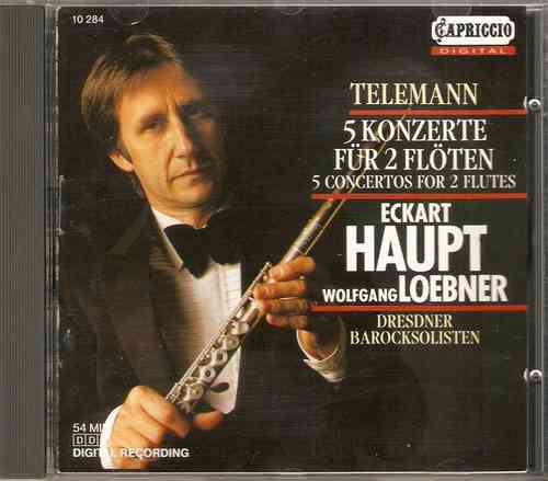 Telemann - 5 Concertos for 2 Flutes